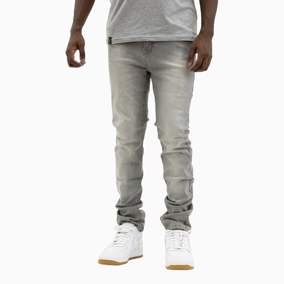 Savar Men's Savar Ice Grey Slim Denim Jeans Pant (Brand New)